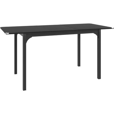 Table à manger extensible MAUREEN noire (1/5)