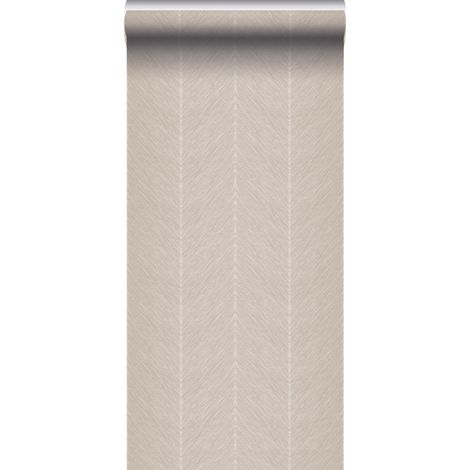 papier peint tissage à chevrons taupe - Sanders & Sanders (1/5)