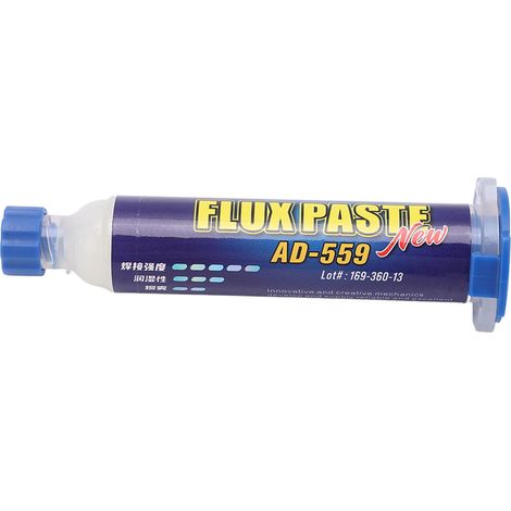 Flux de soudure, pâte à souder, étamage facile, faible résidu, 10 cc pour la maintenance électronique (1/5)