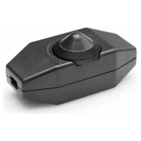 Variateur LED 1-60 W à intensité variable (variateur rotatif) LED à intensité variable, marche/arrêt, 220-230 V, interrupteur CE en ligne, noir,GU.B/bon (1/4)