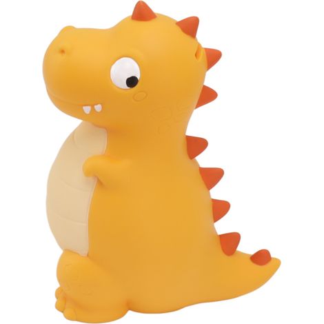 Niedliches und bruchfestes Dinosaurier-Sparschwein, ideal zum Sparen. Schreibtischdekoration, Geschenk für Jungen und Mädchen, kleine gelbe Größe. (1/5)