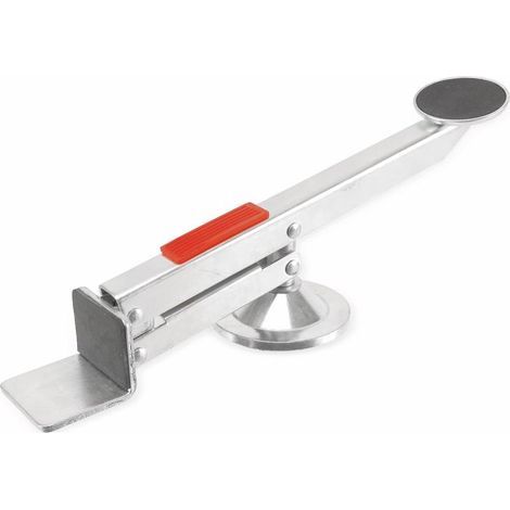 Lève-porte et plaque orientable Charge maximale : 120 kg Hauteur de levage : env. 4-70 mm Protection anti-choc caoutchoutée Rotation à 360° Dimensions compactes : env. 330 x 70 mm (1/5)