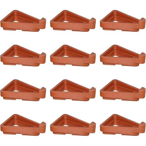 pied De Pot De Fleurs Triangle, 12 Pices Pieds De Pot De Fleurs Invisibles, Pieds Pot En Plastique, Bout Pot De Fleur Convient Aux Plantes Jardin (1/5)