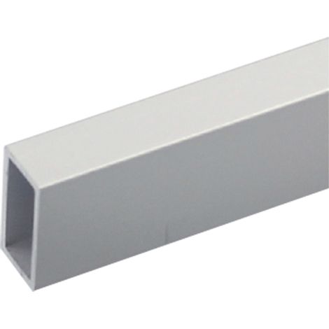 PROFILO PER FAI DA TE TUBO RETTANGOLARE mm 20 x 10 x 1 - mt 1 col.argento- 8 pezzi  - UNIKO