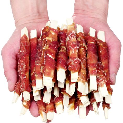 Hundeleckerli, Snack Kabeljau, eingewickelt in Duck Woof & Miau 500g