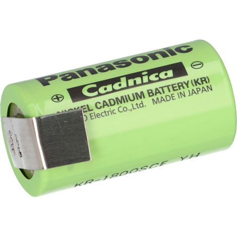 Panasonic KR-1800SCE Sub C 1.2V 1800mAh Ni-Cd Z Lötfahne (1/5)