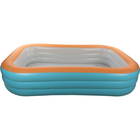 Piscine gonflable pliable pour enfants, 3 couches, natation pliante pour cour extérieure, 2.6m/8,5 pieds