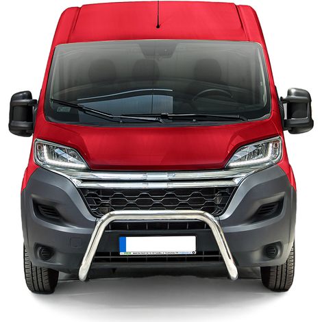Pare-Buffle Avant Pour Citroen Jumper 2006-2016 en Acier Inox Argent (1/5)