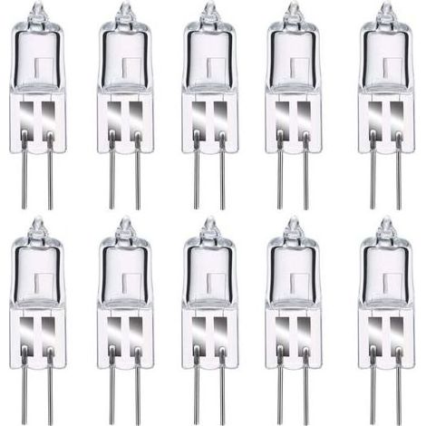 g4 halogenlampen g4 12v 20w halogen stiftsockellampe 2800k warmwei dimmbar g4 klarglas kapsellampe 10er pack energieklasse c npterbl (1/5)