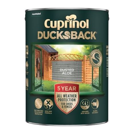 Cuprinol 5 Year Ducksback - 5L - Dusted Aloe