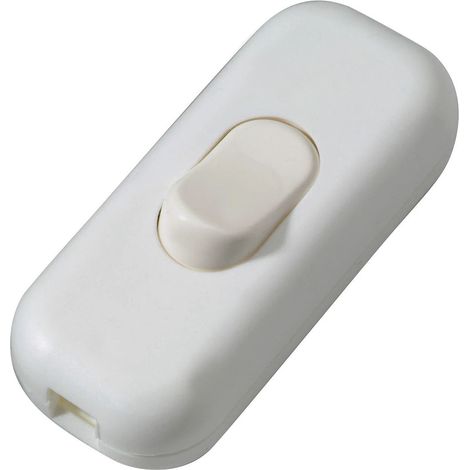 Interruptor de paso blanco - Perfil