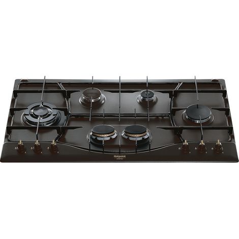 Table de cuisson gaz 90 cm – 6 feux – Brûleur à triple couronne pour cuisson homogène – Puissance 11500 W – Encastrable anthracite - 960MST