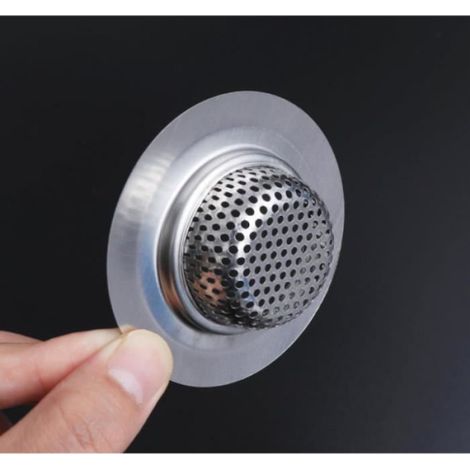 Crépine De Vidange - Acier Inoxydable - Ovale - Cuisine Et Salle De Bain - 3 Pièces (1/4)