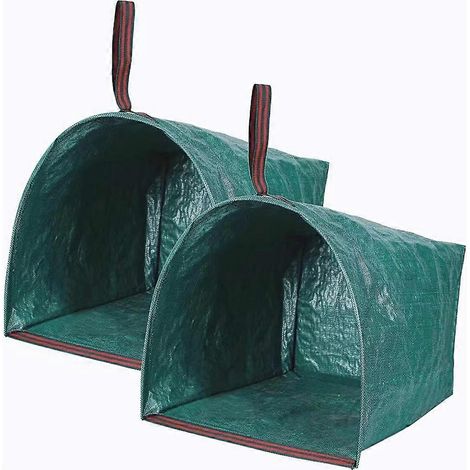 2 sacs poubelle pour terrasse, sacs pour la collecte des déchets de jardin, sacs à feuilles pour ramasser les feuilles mortes. (1/5)