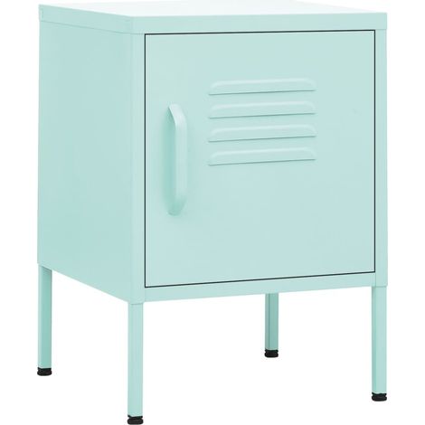Maison Exclusive - Nachttisch Minzgrün 35x35x51 cm Stahl