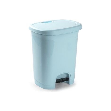 Cubo basura plastico apertura pedal 8 Litros Azul (1/4)