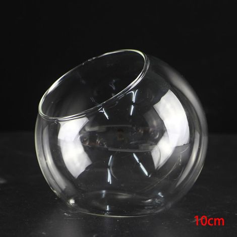 Vase En Verre Borosilicaté - Boule À Paysage Miniature - Conteneur Pour Plantes Grasses Et Terrariums - 8 cm 10 cm 12 cm - 1 Pièce (1/5)