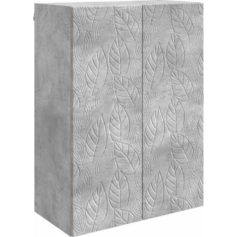 Wandschrank Betongrau 66 x 34,5 x 90 cm Holzwerkstoff vidaXL