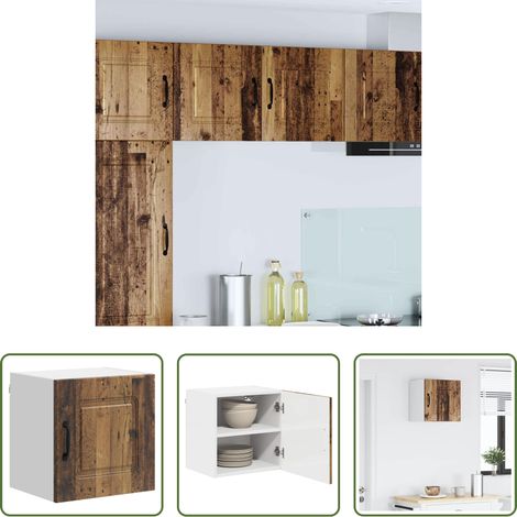 Küchenwandschrank - Küchenschrank Kalmar Altholz 40 x 31 x 40 cm Holzwerkstoff (1/5)