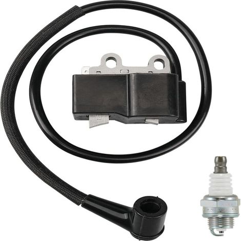 Compatible avec la référence A411001620 et le modèle EB600RT/PB-580H/PB-580T, bobine d'allumage haute tension de remplacement pour systèmes d'allumage de moteurs industriels. (1/3)