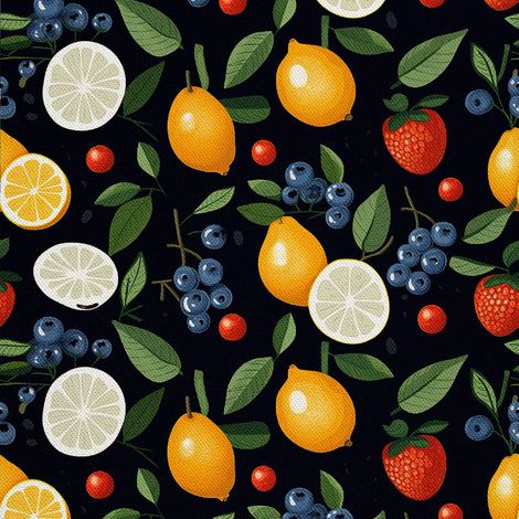 Tela decorativa para exteriores Oxford - Motivo frutal  DX6793 (1/5)