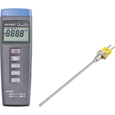 VOLTCRAFT K101 + TP 200 Termometro -200 - +1370 °C Sensore tipo K (1/5)