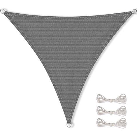 CelinaSun Voile d'ombragePare-Soleil Jardin Balcon Polyéthylène HDPE Respirant Triangle 4,6 x 4,6 x 4,6 m Anthracite (1/5)