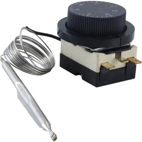 Interrupteur Régulateur De Température, Thermostat Capillaire À Bouton De Réglage De La Température 250 V 16 A (0-50 °C) (1/5)