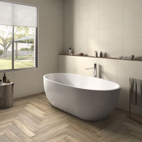 Faïence - OCEAN - BEIGE - Naturel - 59,2x29,5x0,85cm