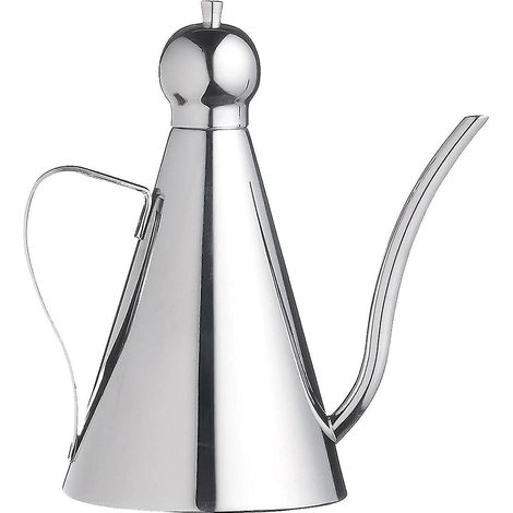 Distributeur d'huile d'olive de 350 ml, pot à huile/vinaigre en acier inoxydable pour la cuisine, récipient de conservation pour l'huile d'olive et les olives (1/4)