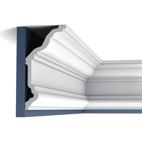 Orac Decor C832 external cornice – Lightweight polyurethane – 23cm high x 11.4cm deep x 200cm long – For entrance canopies (1/5)