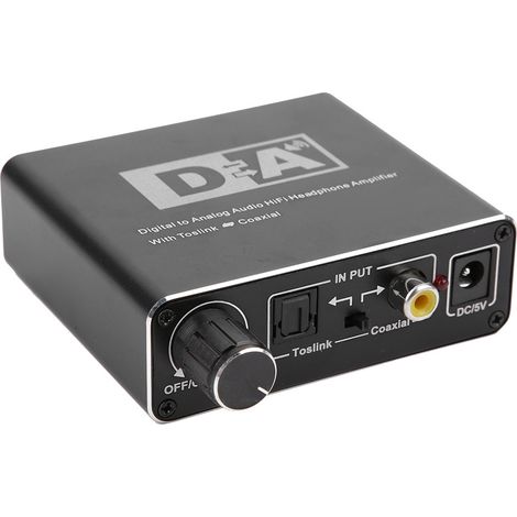 Convertisseur Audio Numérique Coaxial/Optique vers Stéréo Analogique 3.5mm pour Home Cinéma et Ampli Hi-Fi (1/5)