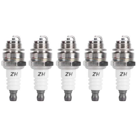 QORVA-Bougie d'allumage L7T, 5 pièces, adaptée au souffleur de tondeuse BM6A BPMR7A RCJ6Y RCJ7Y WSR5F 33cc-49cc (1/5)