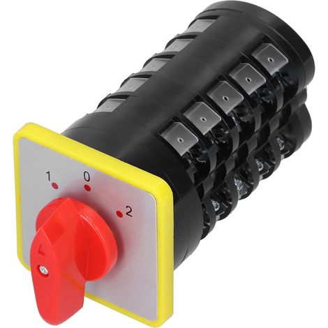 Interrupteur rotatif 3 positions universel LW5D-16D1369/5 110-500V 16A, inverseur industriel, matériel électrique. (1/5)