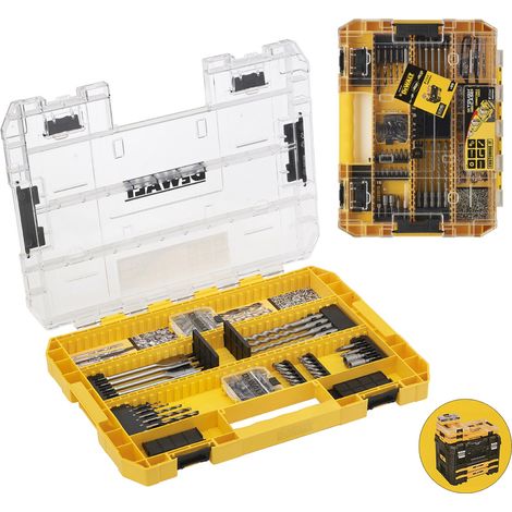 Dewalt DT70762 85 PC Screwdriver Drill Bit Set HSS-G Large Tough Case for Tstak (1/4)