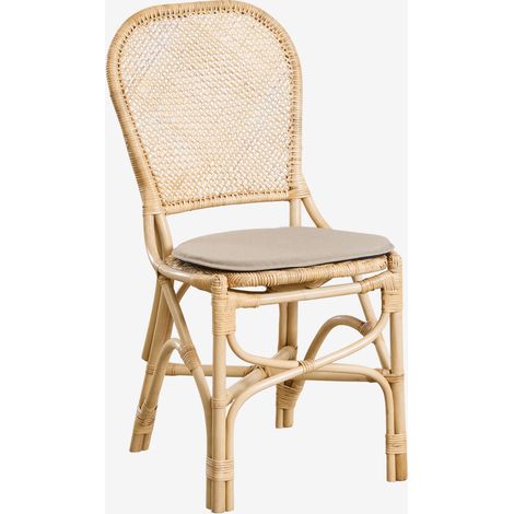 SKLUM Zariel Rattan-Esszimmerstuhl Natürlich