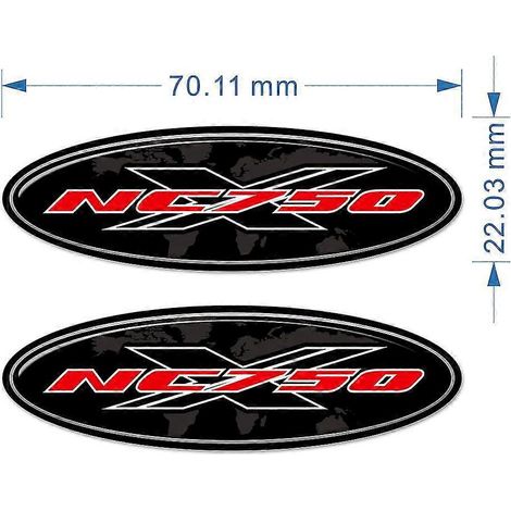 Casque pour Honda NC750 NC750X, protection de réservoir, autocollants de coffre, emblème de carénage, logo, bagages, valises en aluminium pour moto - NC750X2 (1/5)