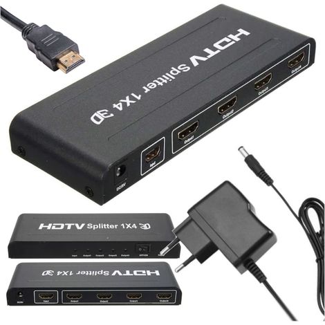 Splitter audio/video HDMI 1x4 3D HDCP 1.4 4Kx2K 2160p (1/5)