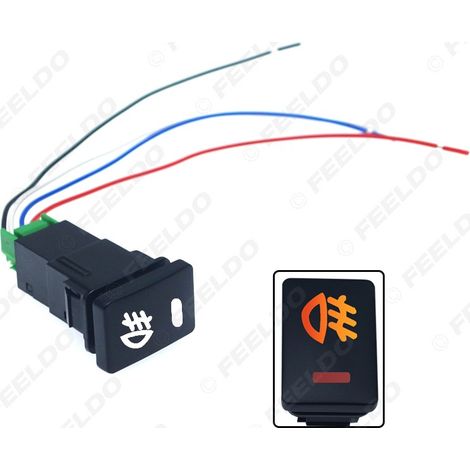 Compatible with conversion switches for work lights and fog lights on Toyota Vios/Prius/Levin/Reiz/Prado + wiring harness (1/5)