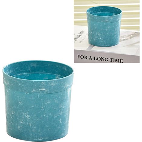 Lot de 10 pots de plantation en plastique bleus pour plantes grasses aloès et pots à fleurs, jardinage balcon bureau 70x70x75 mm (1/4)