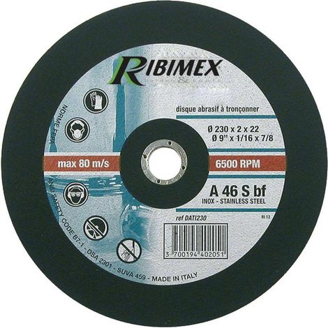 Disque Abrasif 125 mm - Tronçonnage Inox - Plat 125x1,6x22,2 mm - Performance et Précision - D-Work