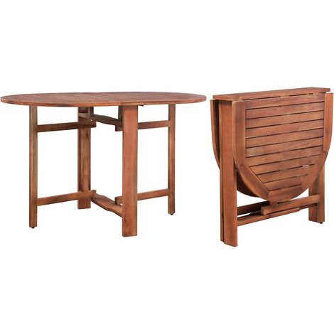 Table d'extérieur Table de salon de jardin - 120 x 70 x 74 cm Bois d'acacia massif BV495694 - BonneVie (1/5)
