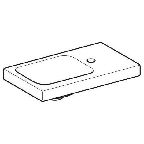 Geberit iCon Light Handwaschbecken, 53 cm x 31 cm, mit Hahnloch