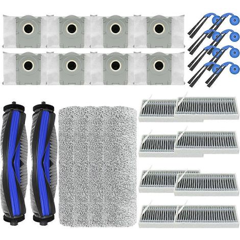 Filtre pour aspirateur brosse pour aspirateur Filtre de brosse pour aspirateur filtre de Ecovacs Deebot X9 Pro Omni/ X9 Pro Aspirateur pièce détachée Main Side Brosse HEPA Filtre Serpillière Cloth Sac (1/5)