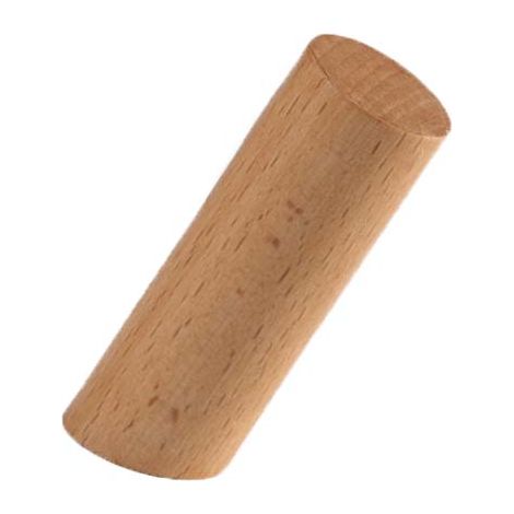 Crochets muraux en bois, porte-manteaux pour tissus, chapeaux, sacs, décoration de porte d'entrée - 4 pièces en hêtre (orme jaune, 8 cm)