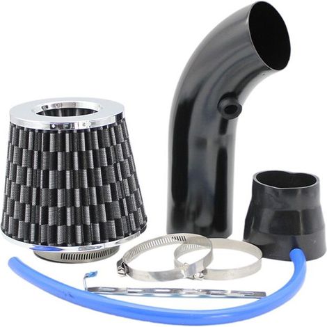 Convient aux kits d'admission d'air frais, tuyau d'admission d'air frais universel de 3 pouces pour automobile, kit de tuyau d'admission d'air frais en aluminium