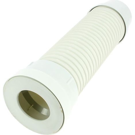 Nicoll – Tube d'évacuation PVC souple 400mm – Ø100/93 – Embout femelle droit avec joint – Pour rénovation dans espaces confinés