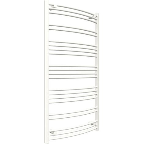 Sèche-serviette eau chaude blanc de 555mm de haut et 500mm de large - 241 Watt - JAD555/500SXB (1/5)