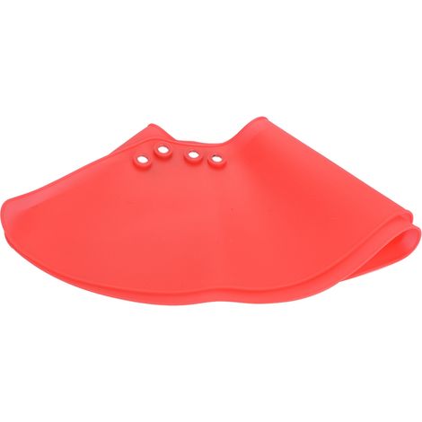 Cape de coupe de cheveux rouge, conception à fermoir magnétique, pèlerine de salon pour épaule, coupe professionnelle (1/5)