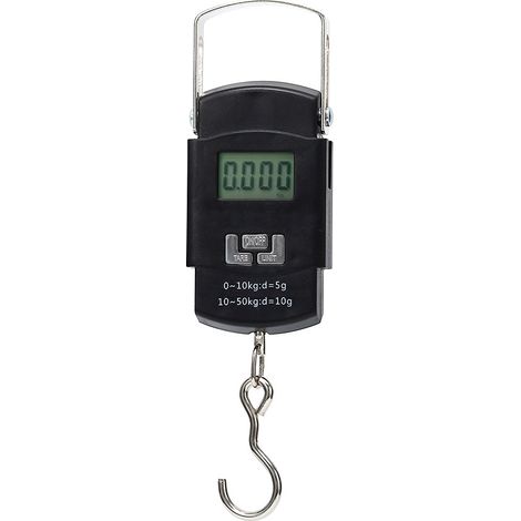 Lntyq Gepäckwaage, 50 kg, tragbare digitale Angelwaage, Waage zum Angeln, Kofferwiegen, Reisen, Heimgebrauch (1/5)